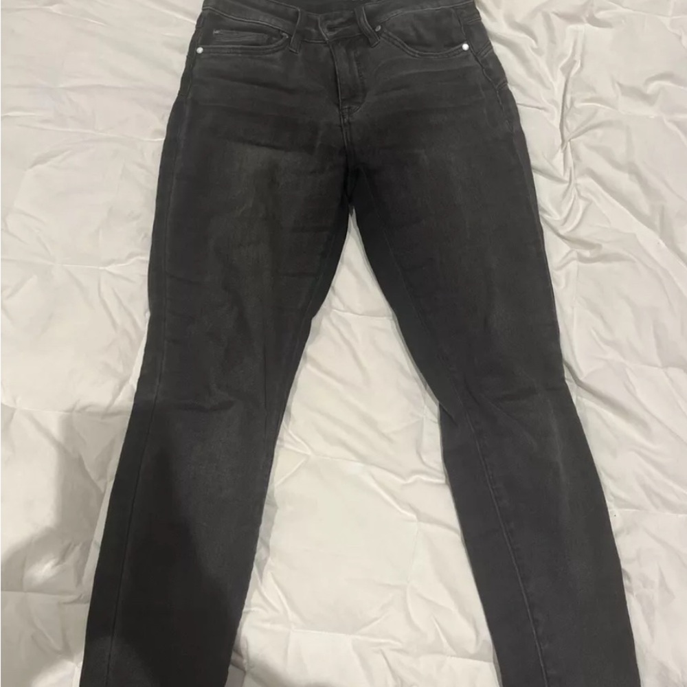 Seven7 Jeans Women's Size 4 Black /Gray High Rise Skinny Stretch Denim Jean